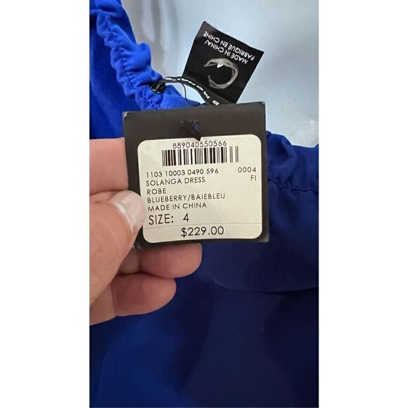 Club Monaco Solanga Off-the-shoulder Royal Blue Dress SZ 4 NWT - Picture 7 of 10